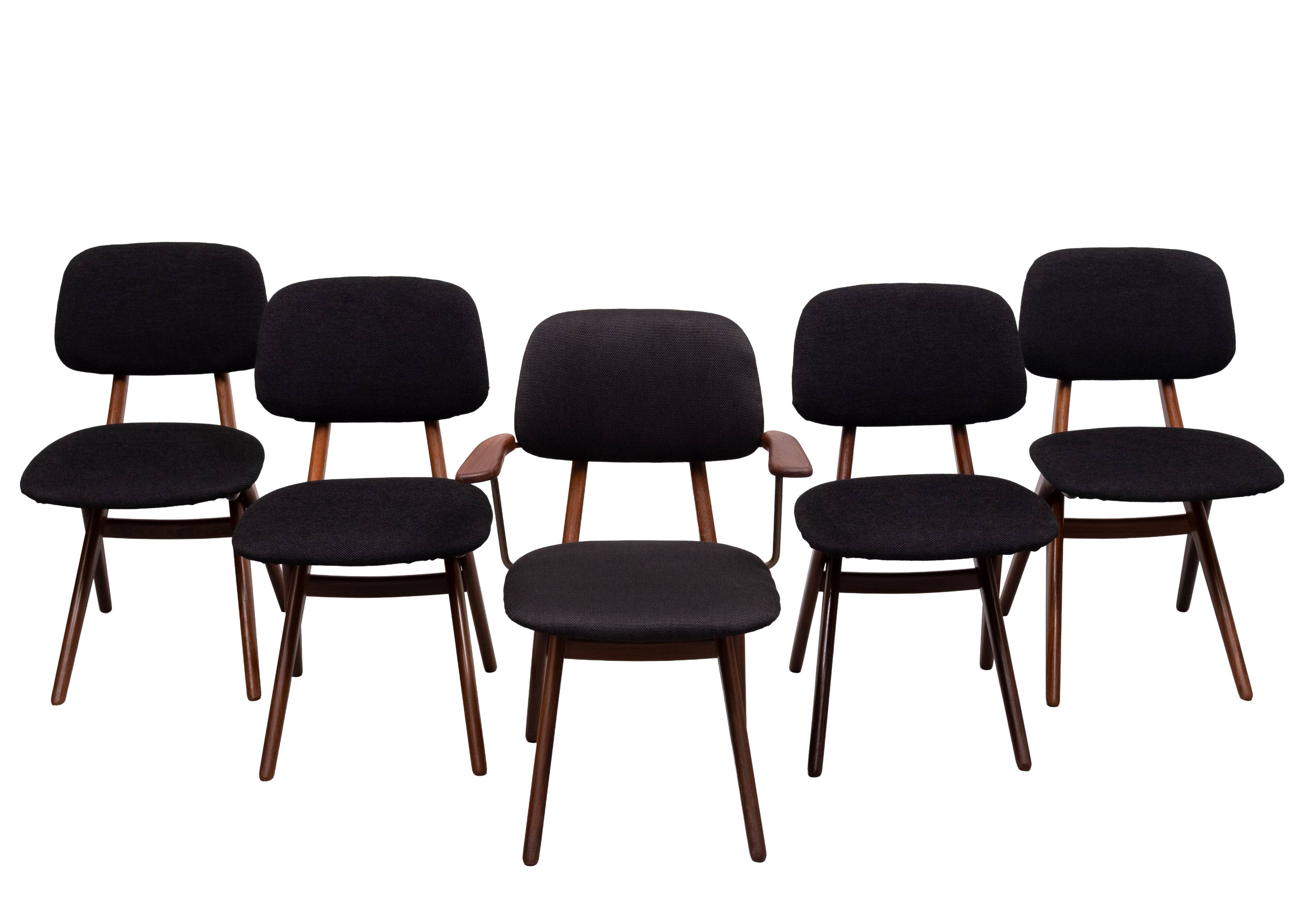 Louis van Teeffelen scissors dinner chairs , wébé, Dutch design