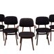 Louis van Teeffelen scissors dinner chairs , wébé, Dutch design