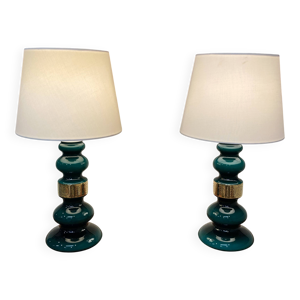 Paire de grandes lampes