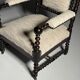 Fauteuil bobine anglais du 19ème siècle
