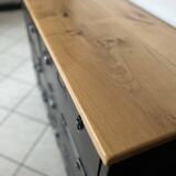Buffet with 6 restored military lockers