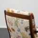 Restored 1960s armchair, floral pattern, two available.