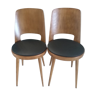 Pair of chairs by Bistrot Baumann vintage Mondor model of the 1960s