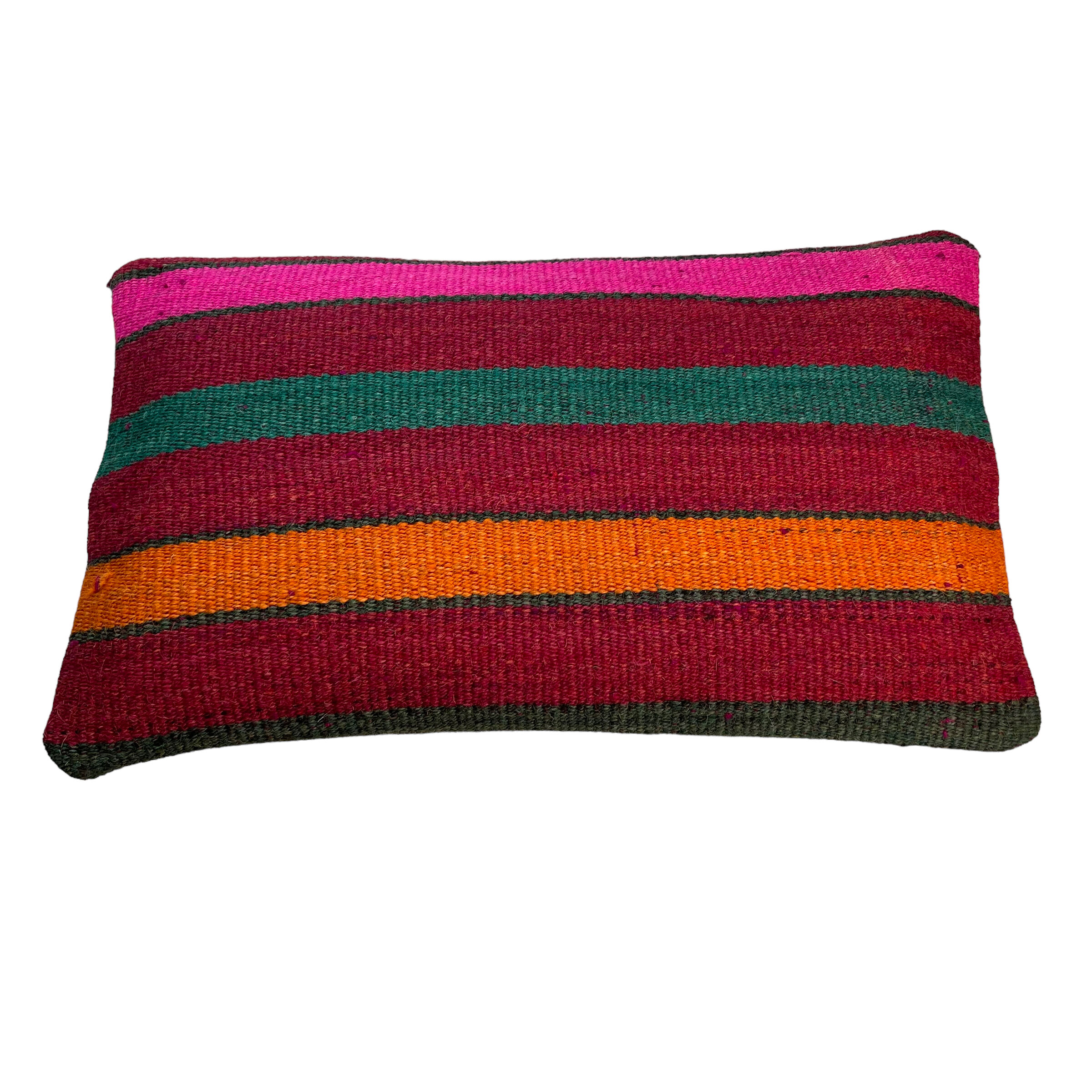 Vintage turkish kilim cushion cover, 30 x 50 cm