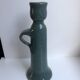 Vintage blue sandstone candle holder