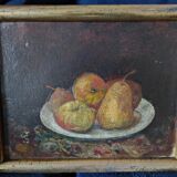 Ancien tableau, nature morte aux fruits