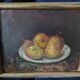 Old painting, still life with fruit