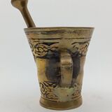 Bronze apothecary/pharmacist mortar and pestle