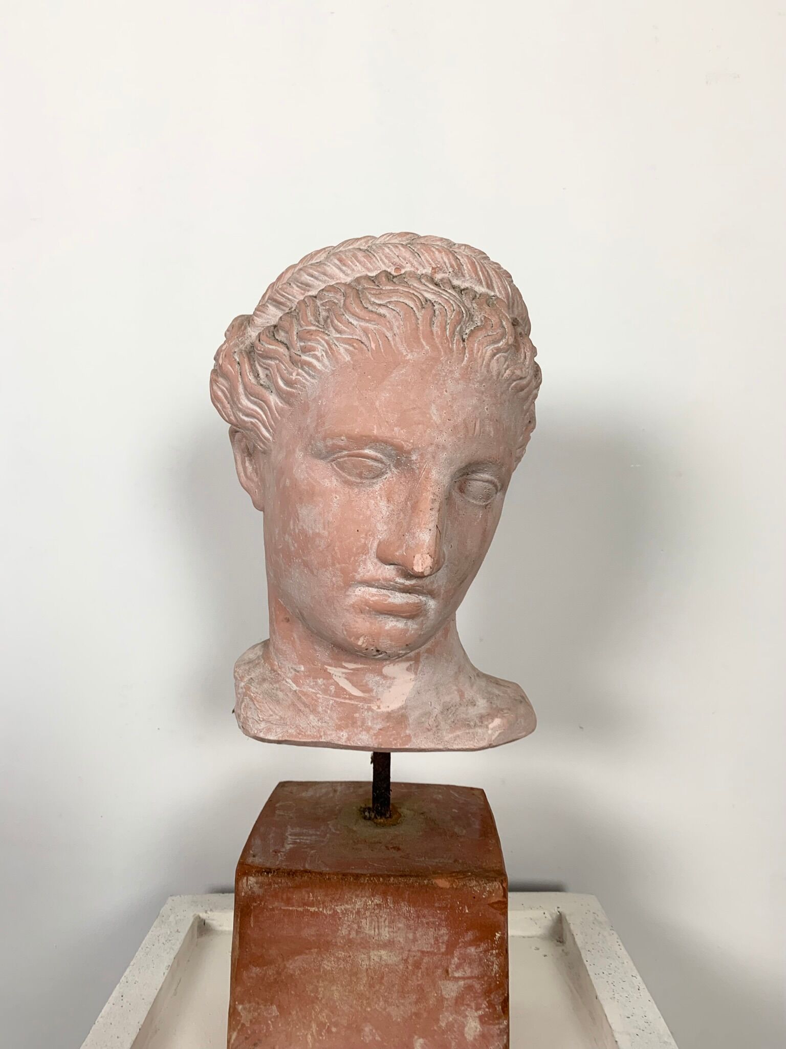 Buste statue rose style grec
