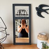 Wooden overmantel mirror “Experimental education”