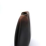 Black and brown vase by Pierre Lebe for Virebent