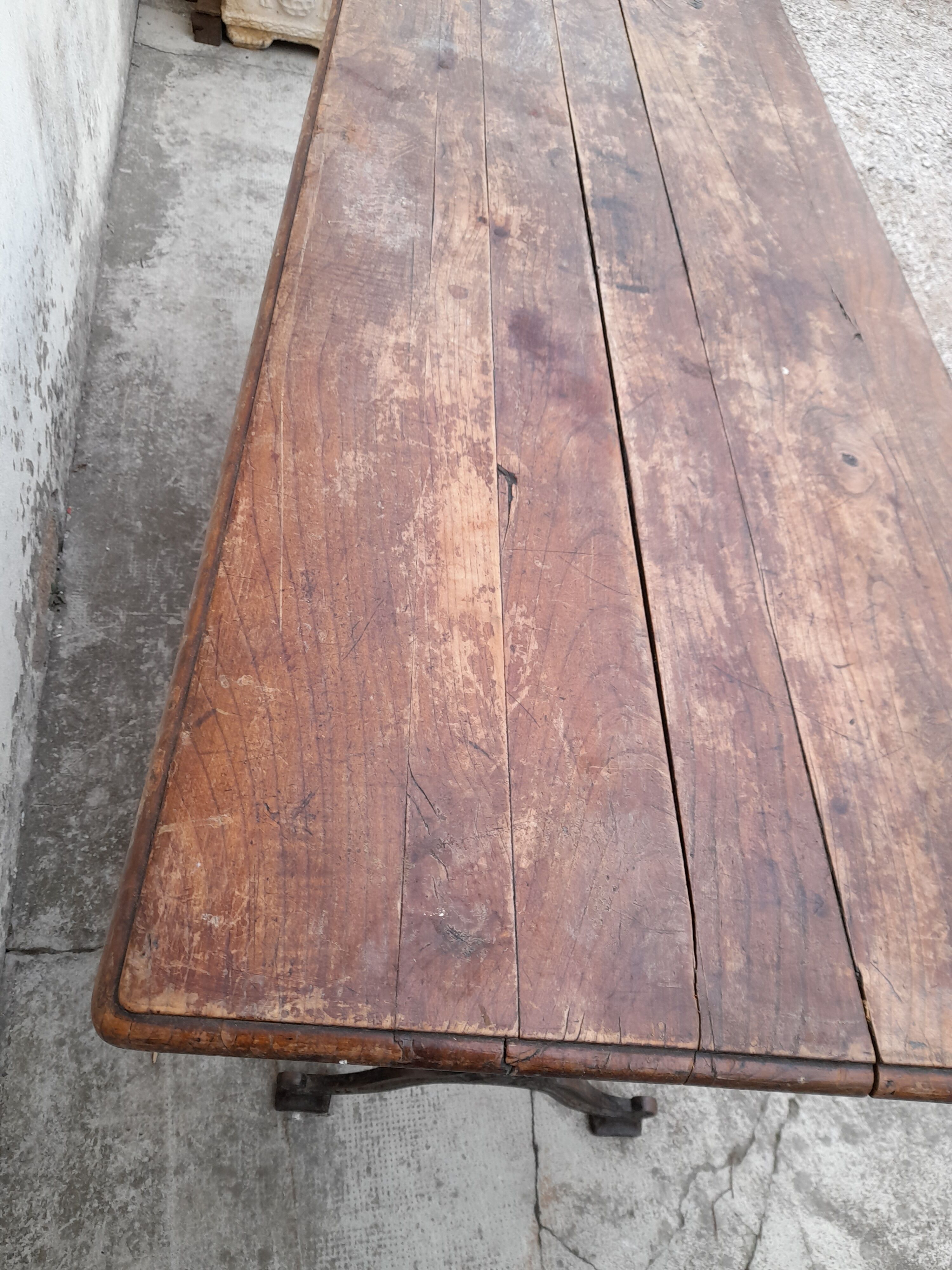 Table de bistrot en fonte 1900 1m50
