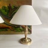 2 brass lamps