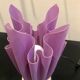 Purple draped lamp