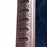 Rectangular mirror of neo-renaissance style in carved oak