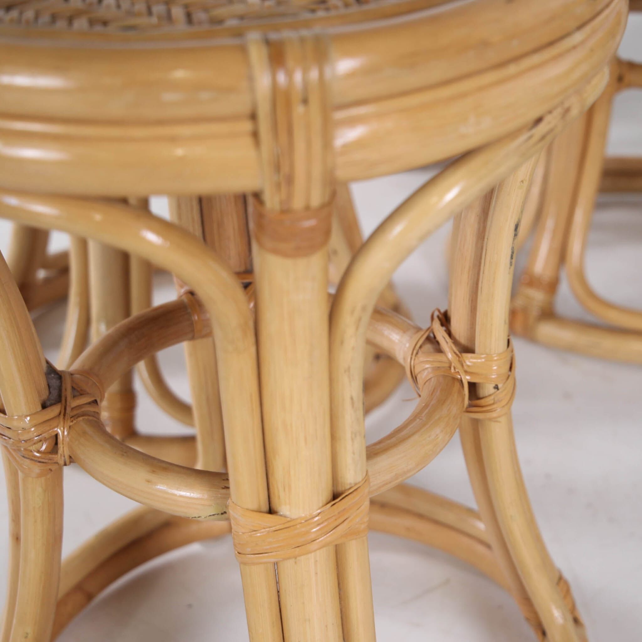 Suite de 6 tabourets vintage