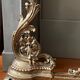 19th-century bronze fireplace garniture