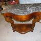 Console en acajou plateau marbre du XlXème siècle