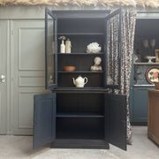 Buffet deux corps ancien noir (rénové)