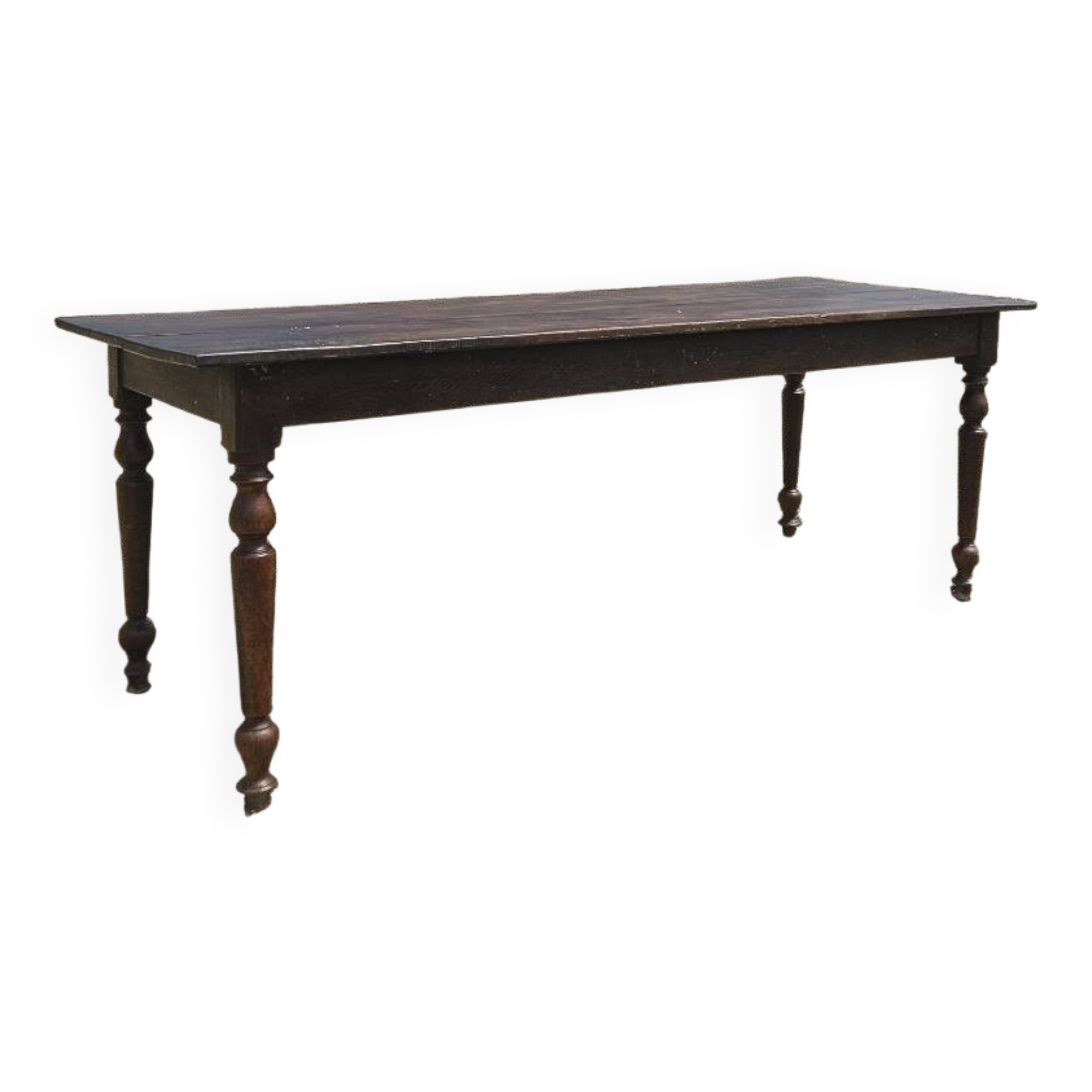 Walnut farmhouse table