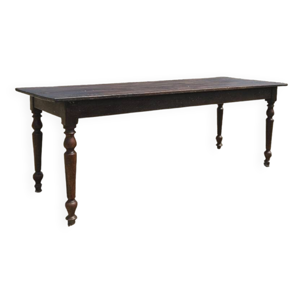 Table de ferme en noyer