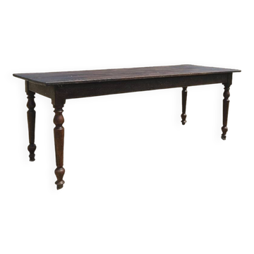 Walnut farmhouse table