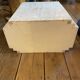 Double-sided dresser Design, travertine & brass threads, ca 1960