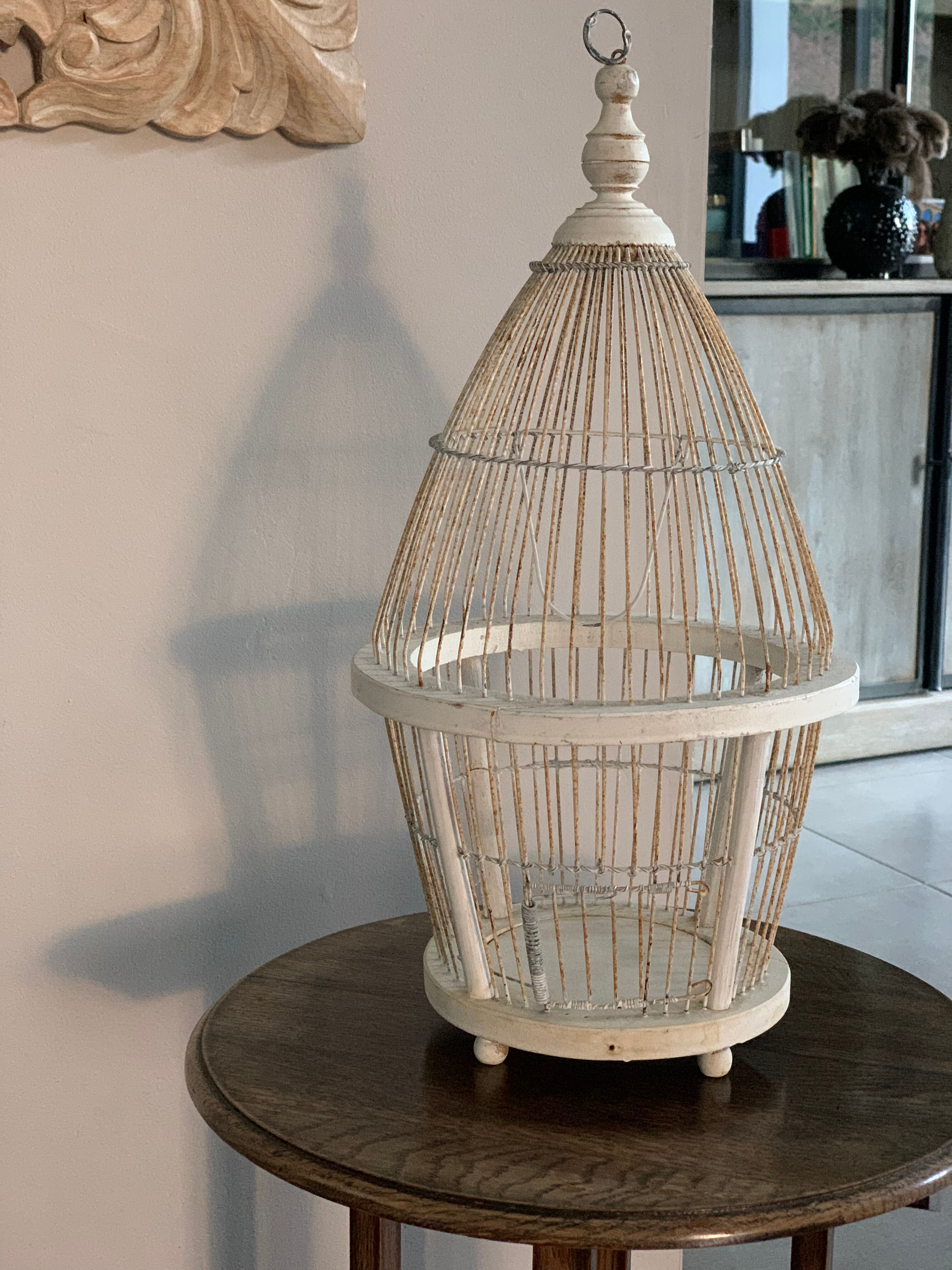 Wooden and metal cage
