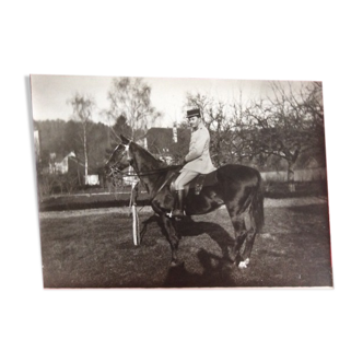 Photographie ancienne cavalier