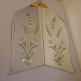 Double Venetian mirror, asymmetrical, beveled