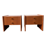 Mid-century teak bedside tables
