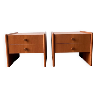Mid-century teak bedside tables