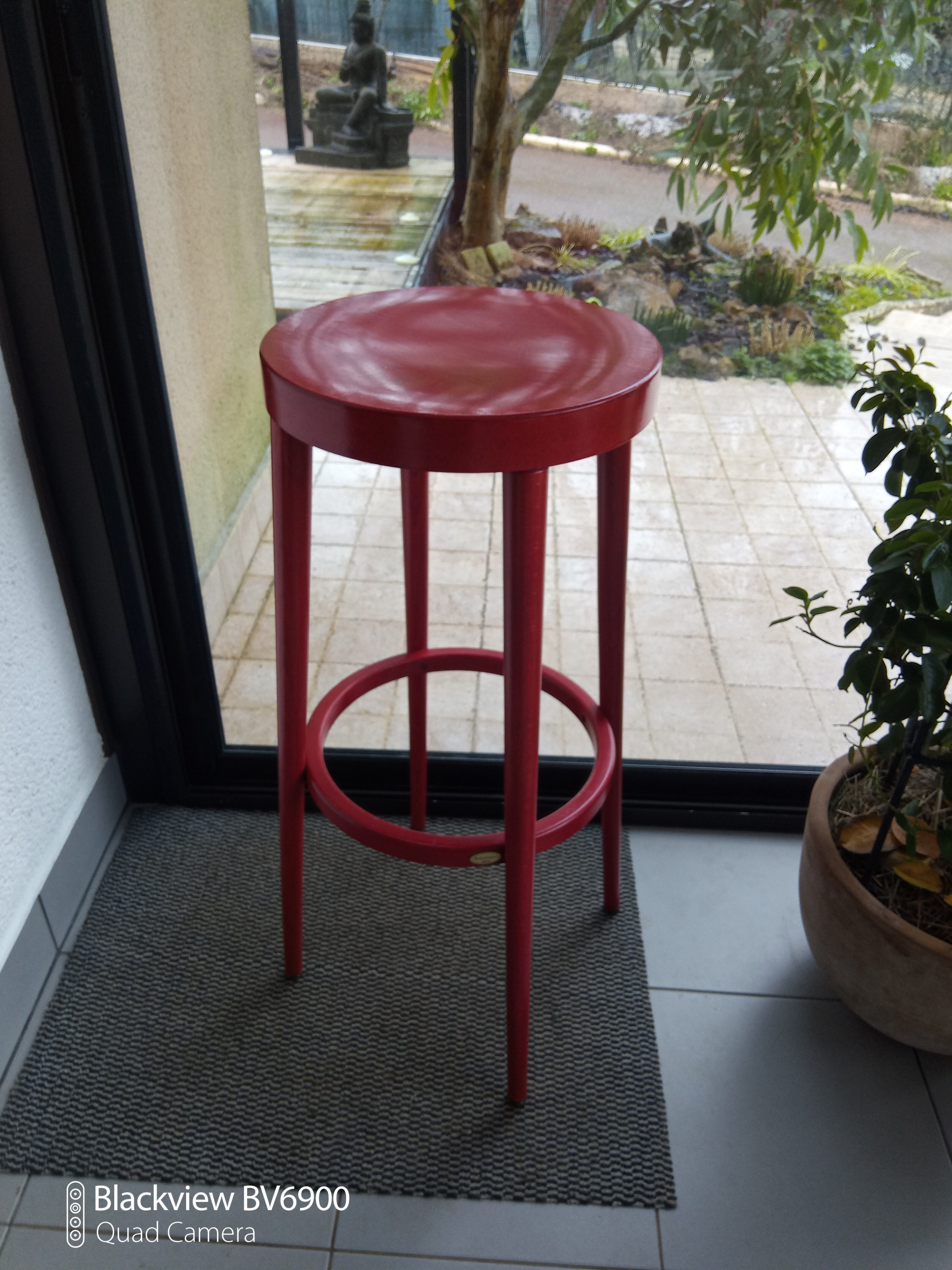 Pair baumann bar stools