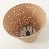Mini lampshade with vintage perforated cardboard pliers