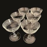 6 champagne glasses
