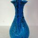 Large vintage fat lava ceramic vase H41cm