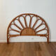 Vintage 1970s rattan and cane headboard for a double bed.