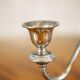 Silver-Plated Two-Armed Candleholder, 1940s