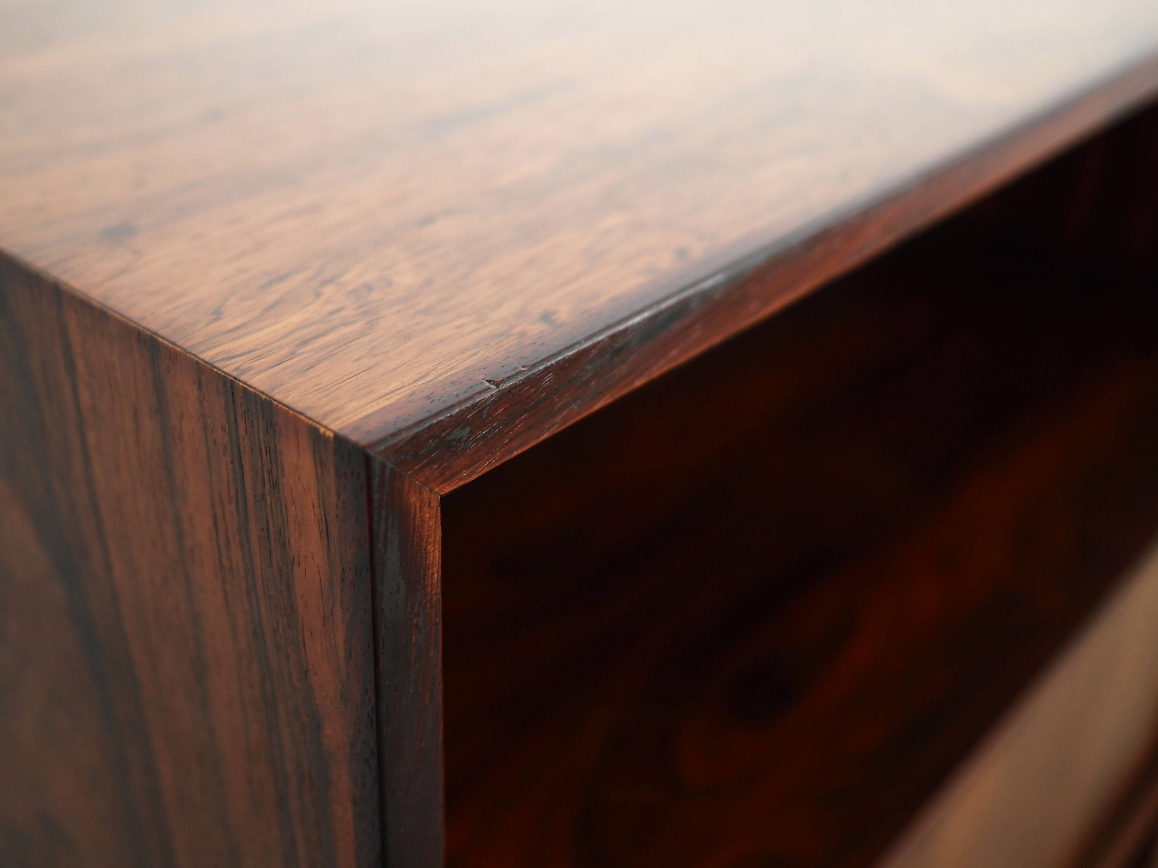 Rosewood bookcase, Danish design, 1970s, designer: Erik Jensen, production: Westergaards Møbelfabrik