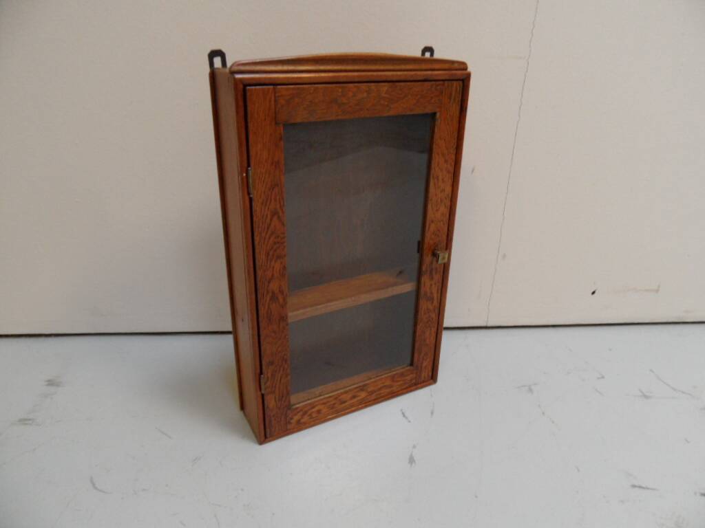 Vintage hanging display cabinet