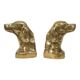 Vintage Pair of Brass Bookends for Irish Setter Dogs