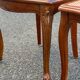 2 Louis XV style caned chairs in solid wood