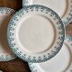Set of 10 vintage ironstone plates by Henry of Sarreguemines.
