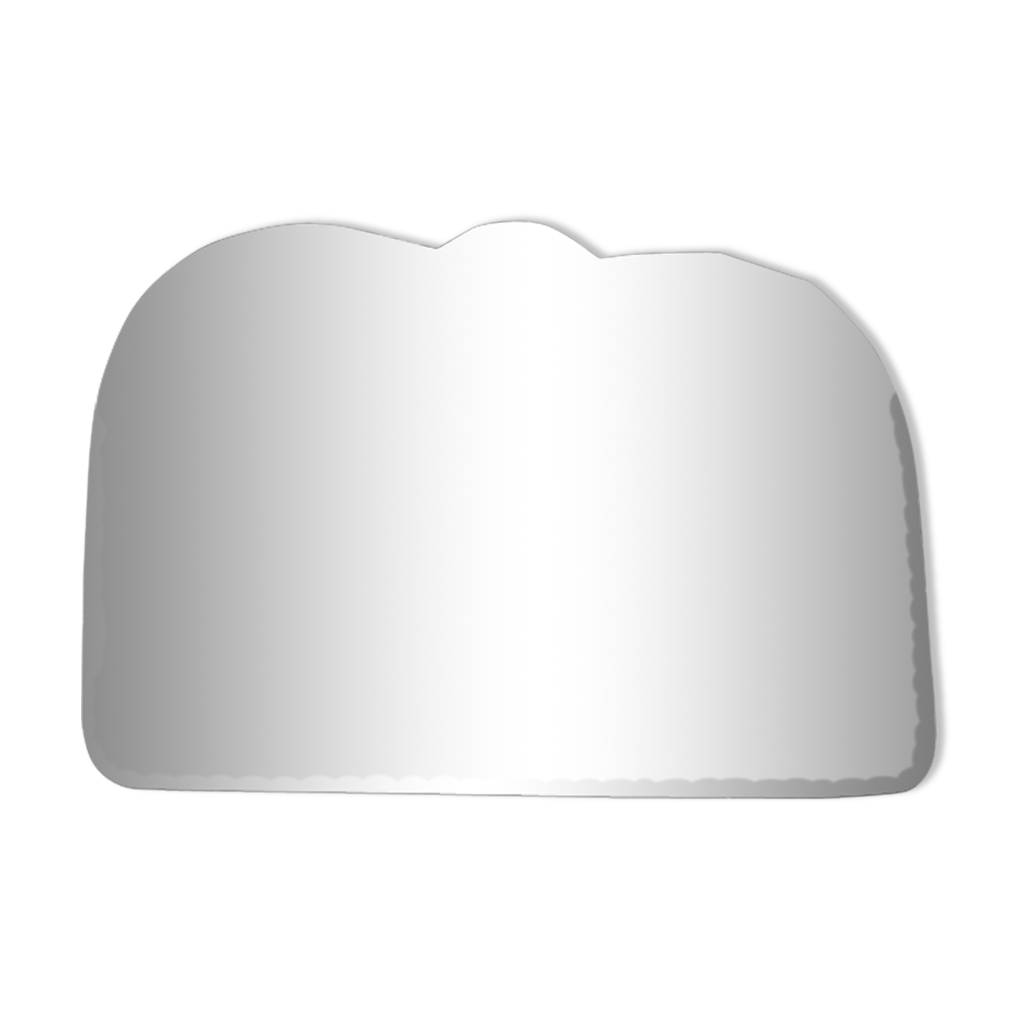 Bevelled mirror free form art deco years 40/50 - 48x35cm