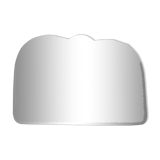 Bevelled mirror free form art deco years 40/50 - 48x35cm