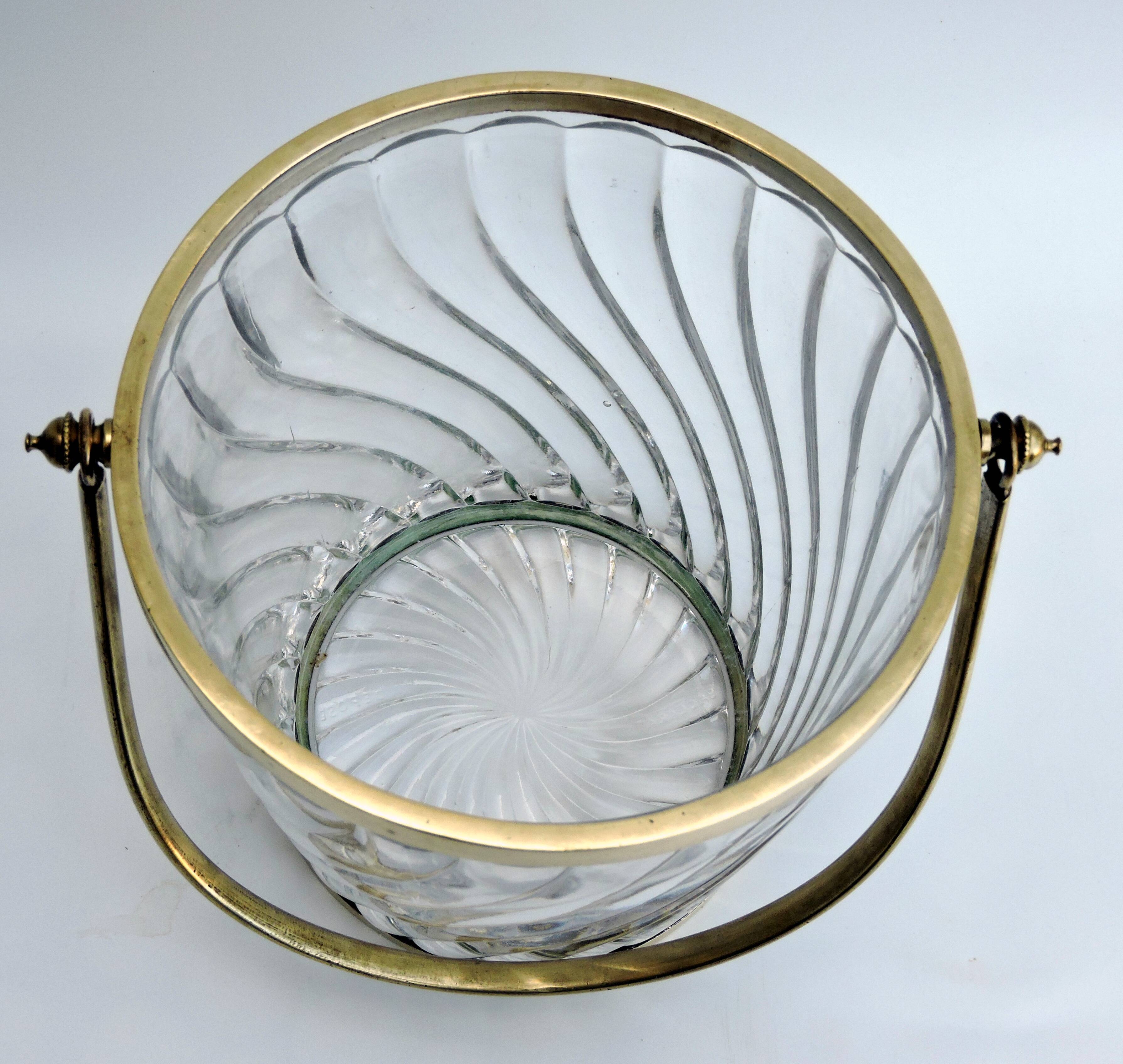 Ice bucket, baccarat crystal