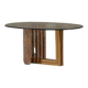 Table basse en marbre et laiton par Italo Valenti, Italie, années 1970.