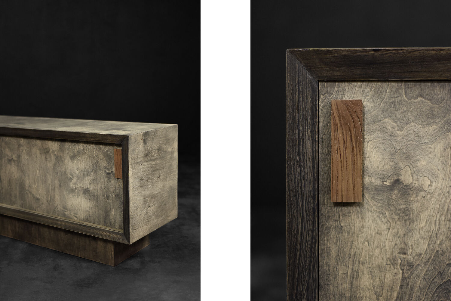 Industrial Vintage Mid-Century Scandinavian Brutalist Raw Poplar Sideboard, 1960s