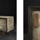 Industrial Vintage Mid-Century Scandinavian Brutalist Raw Poplar Sideboard, 1960s