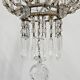 Antique crystal chandelier with floral details 1910